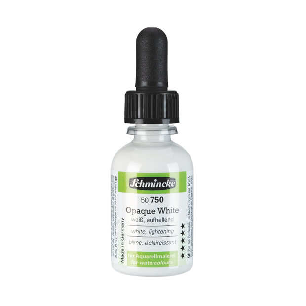 Opaque White Aqua Drop Aquarelverf van Schmincke 30 ml Kleur 750
