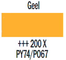 Plakkaatverf Geel Extra fijn (Gouache Extra fine) Royal Talens 20 ML Kleur 200