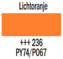 Plakkaatverf Lichtoranje Extra fijn (Gouache Extra fine) Royal Talens 20 ML Kleur 236