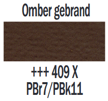 Plakkaatverf Omber gebrand Extra fijn (Gouache Extra fine) Royal Talens 20 ML Kleur 409