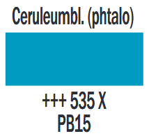 Plakkaatverf Ceruleumblauw (phtalo) Extra fijn (Gouache Extra fine) Royal Talens 20 ML Kleur 535