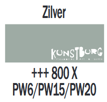 Plakkaatverf Zilver Extra fijn (Gouache Extra fine) Royal Talens 50 ML Kleur 800