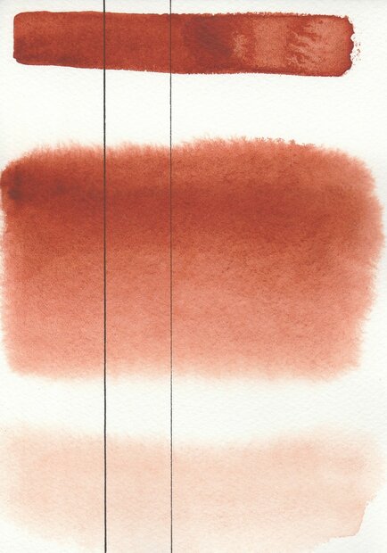 Pompeii Red Aquarius Heel napje Aquarelverf van Roman Szmal Kleur 117