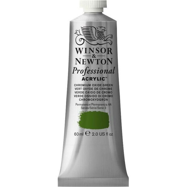 Chromium Oxide Green Professional Acrylic Winsor &amp; Newton 60 ml Kleur 162