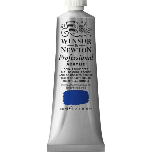 Cobalt Blue Deep Professional Acrylic Winsor &amp; Newton 60 ml Kleur 180