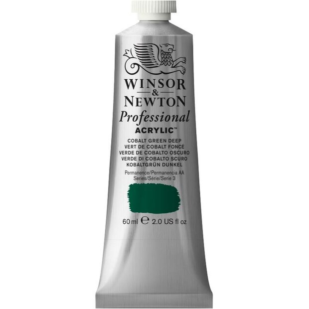 Cobalt Green Deep Professional Acrylic Winsor &amp; Newton 60 ml Kleur 185