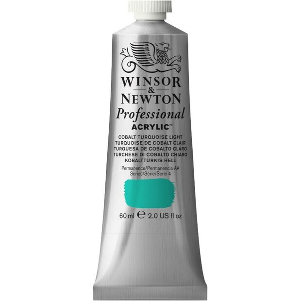 Cobalt Turquoise Light Professional Acrylic Winsor &amp; Newton 60 ml Kleur 191