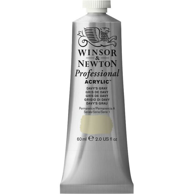 Davy's Gray Professional Acrylic Winsor &amp; Newton 60 ml Kleur 217