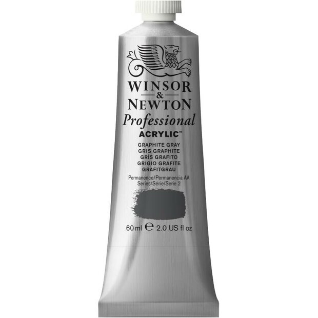 Graphite Gray Professional Acrylic Winsor &amp; Newton 60 ml Kleur 292