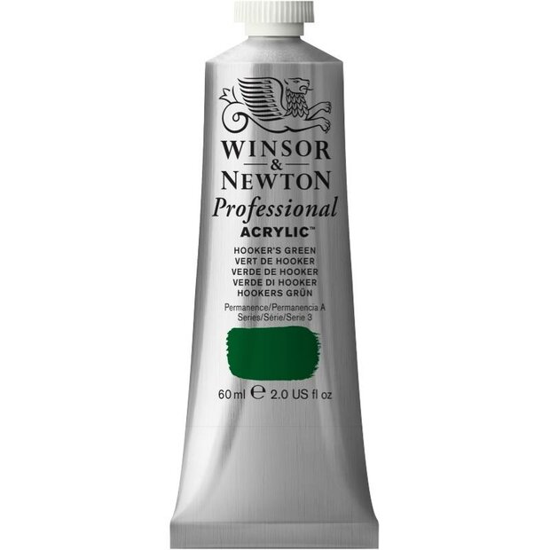 Hooker's Green Professional Acrylic Winsor &amp; Newton 60 ml Kleur 311