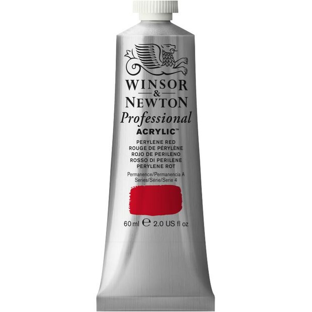 Perylene Red Professional Acrylic Winsor &amp; Newton 60 ml Kleur 464
