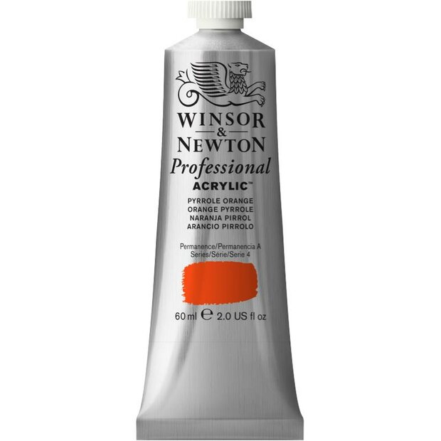 Phthalo Pyrrole Orange Professional Acrylic Winsor &amp; Newton 60 ml Kleur 519