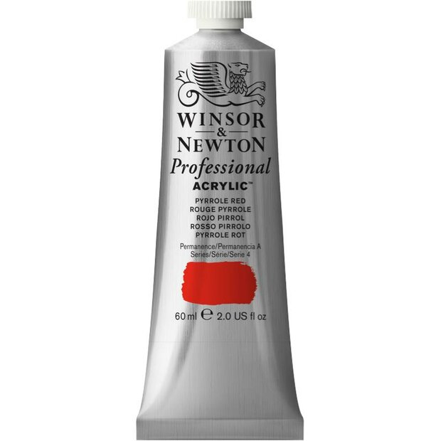 Pyrrole Red Professional Acrylic Winsor &amp; Newton 60 ml Kleur 534