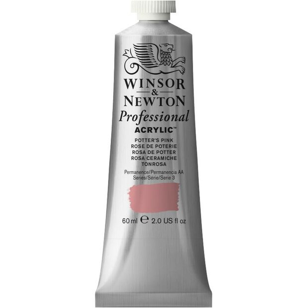 Potters Pink Professional Acrylic Winsor &amp; Newton 60 ml Kleur 537