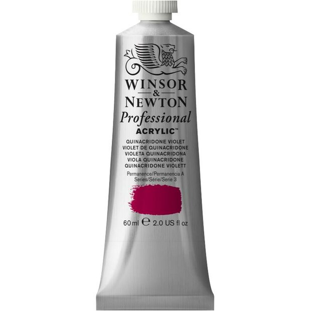 Quinacridone Violet Professional Acrylic Winsor &amp; Newton 60 ml Kleur 550