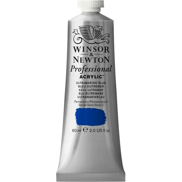 Ultramarine Blue Professional Acrylic Winsor &amp; Newton 60 ml Kleur 664
