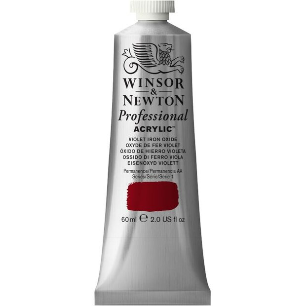 Violet Iron Oxide Professional Acrylic Winsor &amp; Newton 60 ml Kleur 691