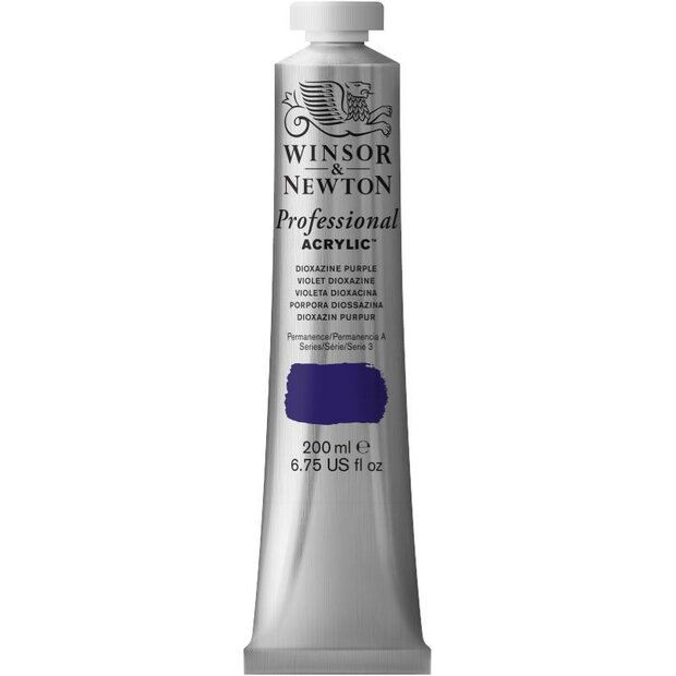 Dioxazine Purple Professional Acrylic Winsor &amp; Newton 200 ml Kleur 229
