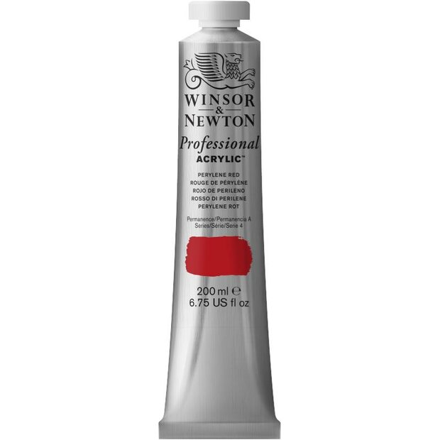 Perylene Red Professional Acrylic Winsor &amp; Newton 200 ml Kleur 464