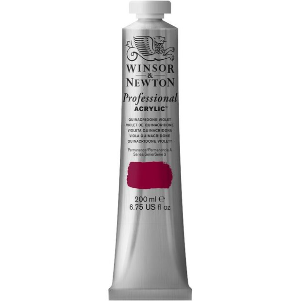 Quinacridone Violet Professional Acrylic Winsor &amp; Newton 200 ml Kleur 550