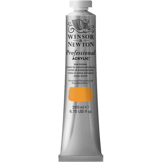 Raw Sienna Professional Acrylic Winsor &amp; Newton 200 ml Kleur 552