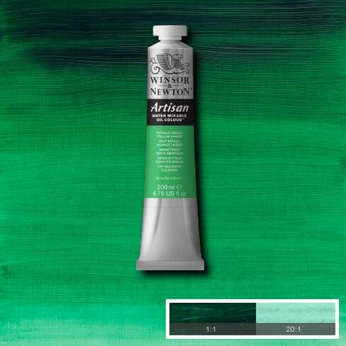 Phthalo Green (Yellow Shade) (S1) Artisan Watervermengbare olieverf 200 ml Kleur 521