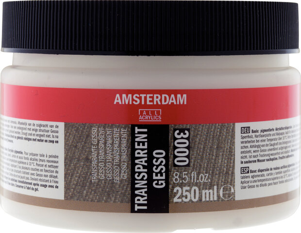 Gesso Transparant Amsterdam Emmer 250 ML (3000)