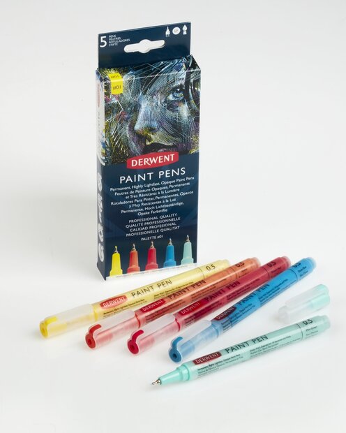 Palette # 1 Paint Pen set van Derwent Set 518