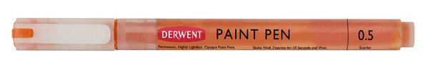 Scarlet Paint Pen van Derwent Kleur 524 op = op