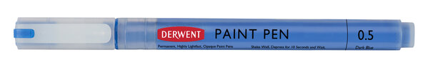Dark Blue Paint Pen van Derwent Kleur 529 op = op