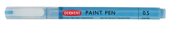 Ocean Blue Paint Pen van Derwent Kleur 532 op = op