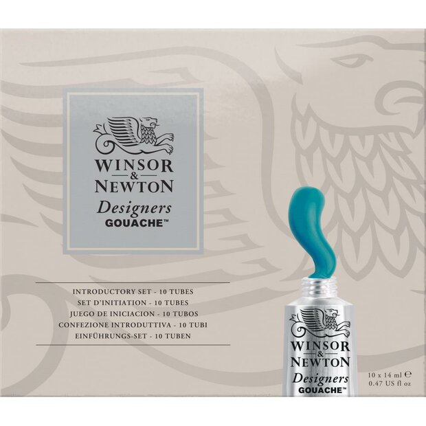 Introductie set Designers Gouache van Winsor &amp; Newton 10 x 14 ML Set 600
