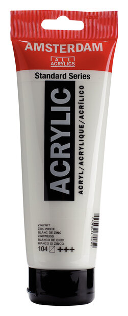 Zinkwit Amsterdam Standard Series Acrylverf 250 ML Kleur 104
