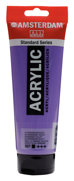 Ultramarijn Violet Amsterdam Standard Series Acrylverf 250 ML Kleur 507