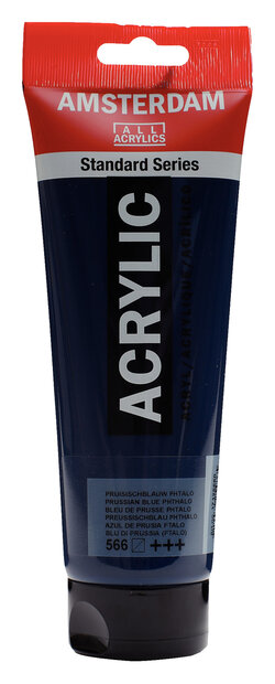 Pruisischblauw (Phtalo) Amsterdam Standard Series Acrylverf 250 ML Kleur 566