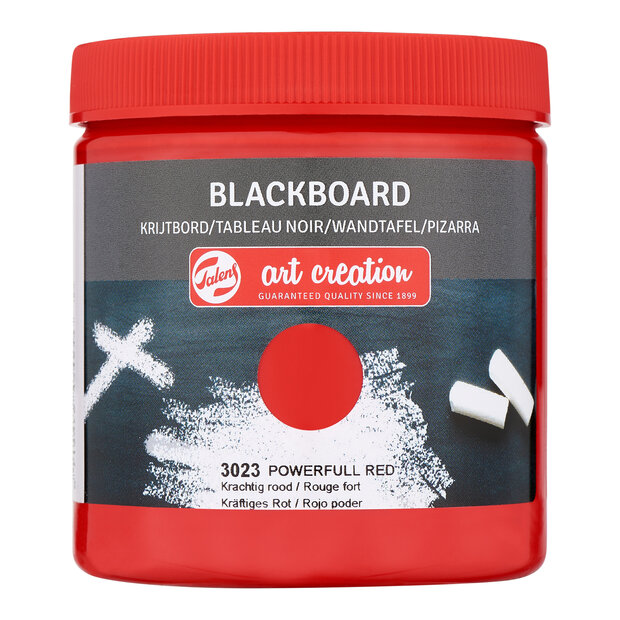 Krachtig rood Art Creation Krijtbordverf 250 ML Kleur 3023 OP = OP