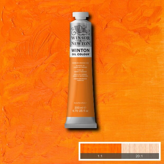 Cadmium Orange Hue Winton Olieverf van Winsor &amp; Newton 200 ML Kleur 090