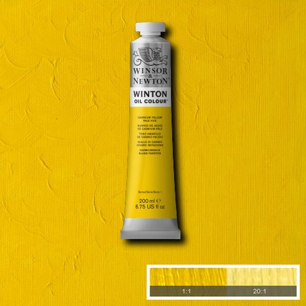 Cadmium Yellow Pale Hue Winton Olieverf van Winsor &amp; Newton 200 ML Kleur 119