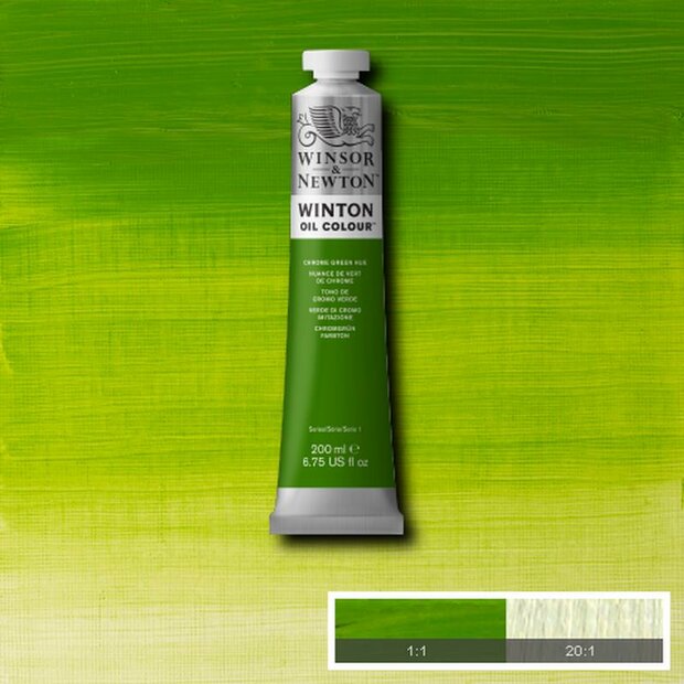 Chrome Green Hue Winton Olieverf van Winsor &amp; Newton 200 ML Kleur 145