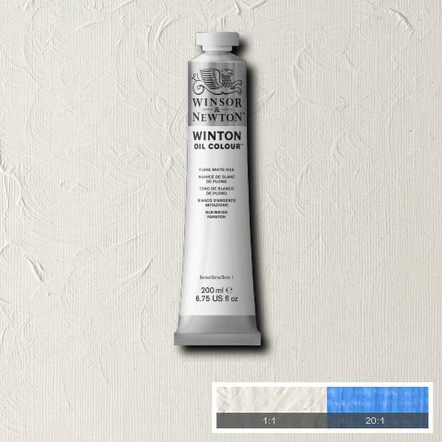 Flake White Hue Winton Olieverf van Winsor &amp; Newton 200 ML Kleur 242