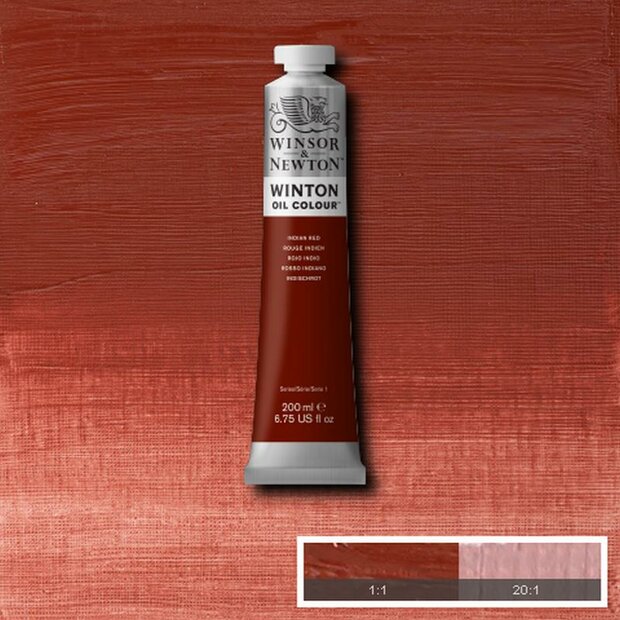 Indian Red Winton Olieverf van Winsor &amp; Newton 200 ML Kleur 317
