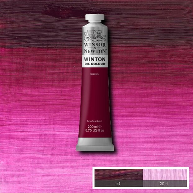 Magenta Winton Olieverf van Winsor &amp; Newton 200 ML Kleur 380
