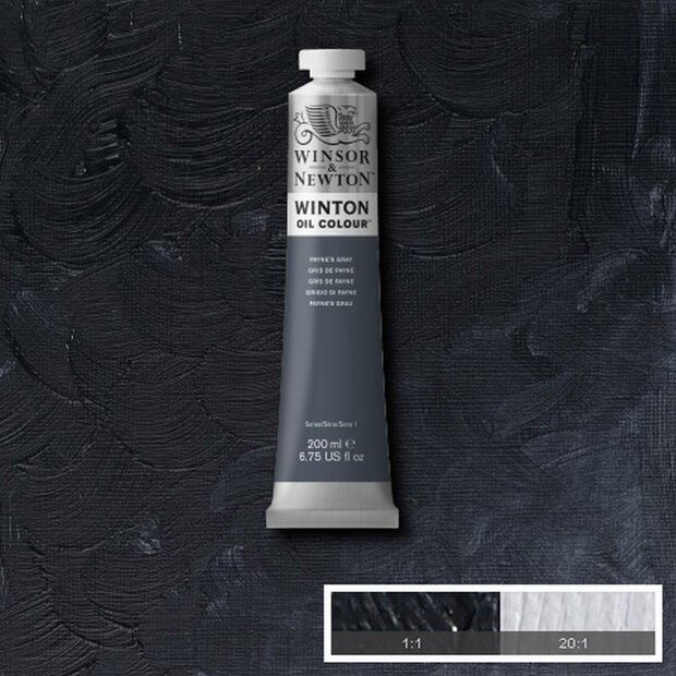 Payne's Gray Winton Olieverf van Winsor &amp; Newton 200 ML Kleur 465