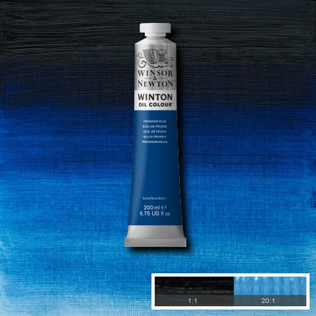 Prussian Blue Winton Olieverf van Winsor &amp; Newton 200 ML Kleur 538