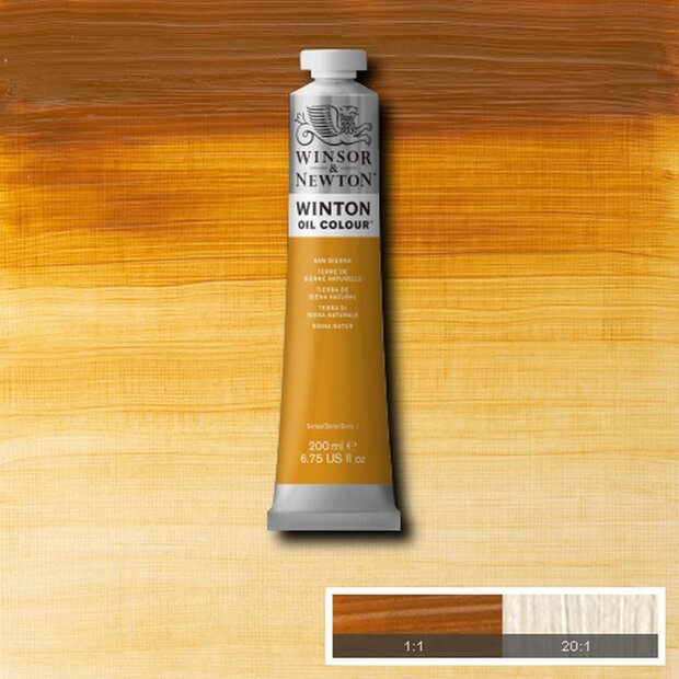 Raw Sienna Winton Olieverf van Winsor &amp; Newton 200 ML Kleur 552