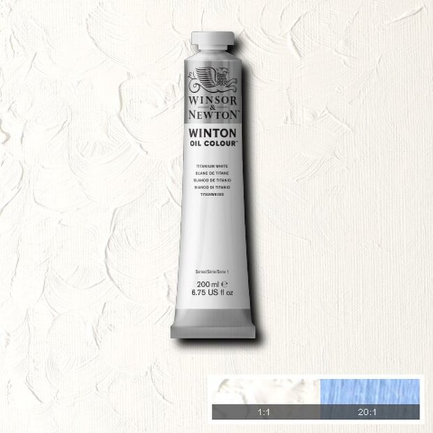 Titanium White Winton Olieverf van Winsor &amp; Newton 200 ML Kleur 644