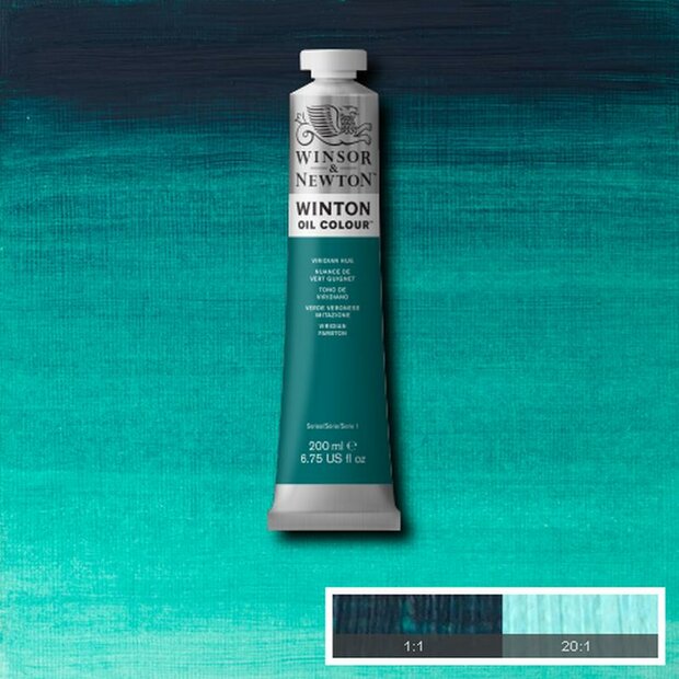 Viridian Hue Winton Olieverf van Winsor &amp; Newton 200 ML Kleur 696