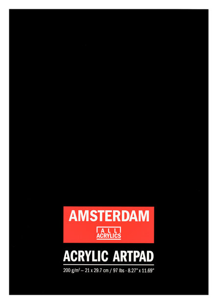 Amsterdam Acrylic Art Pad 10 vellen 200 gram 21 x 29,7 cm