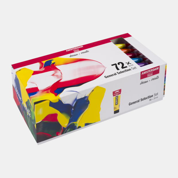 72 x 20 ML Algemene Selectie set Amsterdam Standard Series Acrylverf