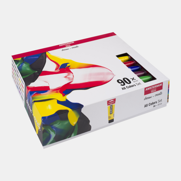 90 x 20 ML Collectie set Amsterdam Standard Series Acrylverf